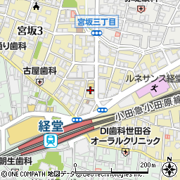 東京都世田谷区宮坂3丁目10-9周辺の地図