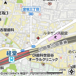 カワムラ洋菓子店経堂店周辺の地図