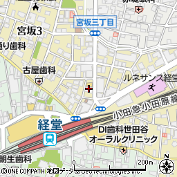 東京都世田谷区宮坂3丁目10周辺の地図