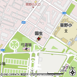 千葉市園生保育所周辺の地図