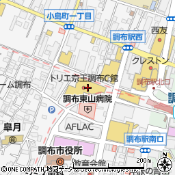 鶏そば十番 156 トリエ京王調布店周辺の地図