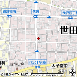 東京都世田谷区代沢4丁目21-6周辺の地図