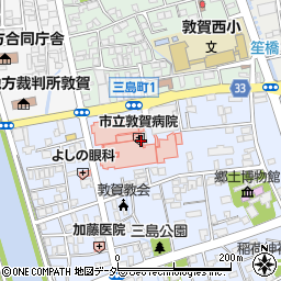 市立敦賀病院周辺の地図