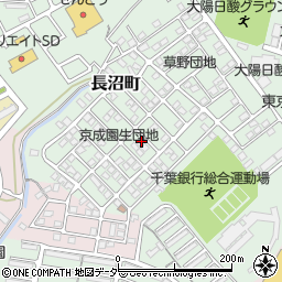 千葉県千葉市稲毛区長沼町293-57周辺の地図