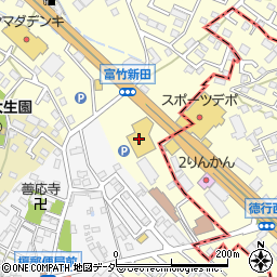 トヨタカローラ山梨　甲府本店周辺の地図