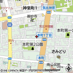 ファミリア本町店周辺の地図