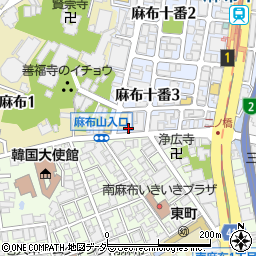 東京都港区麻布十番3丁目10-9周辺の地図