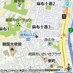 東京都港区麻布十番3丁目10-8周辺の地図