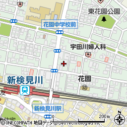 京葉銀行新検見川支店周辺の地図