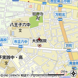 東京都八王子市万町107周辺の地図