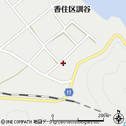 兵庫県美方郡香美町香住区訓谷232周辺の地図