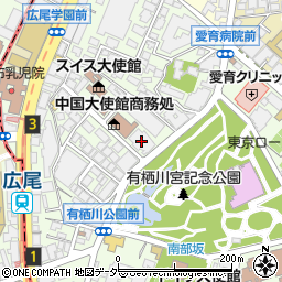 末日聖徒イエス・キリスト教会東京神殿本館周辺の地図