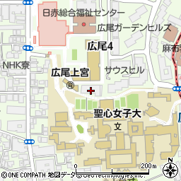 東京都渋谷区広尾4丁目1-1周辺の地図