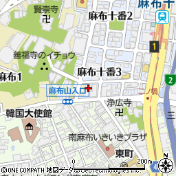 東京都港区麻布十番3丁目10-1周辺の地図