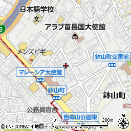 東京都渋谷区南平台町19-5周辺の地図