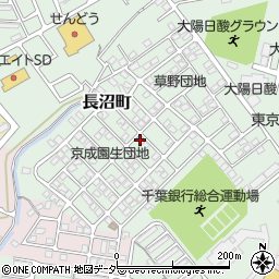 千葉県千葉市稲毛区長沼町293-50周辺の地図