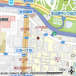 港区芝３丁目松本町会会館周辺の地図
