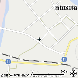 兵庫県美方郡香美町香住区訓谷296周辺の地図