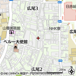 広尾羽澤内科眼科クリニック周辺の地図