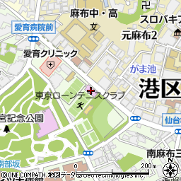 東京ローンテニスクラブ周辺の地図