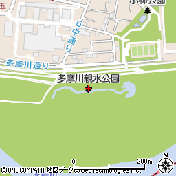 多摩川親水公園周辺の地図
