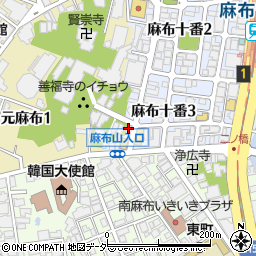 麻布山元ビル周辺の地図