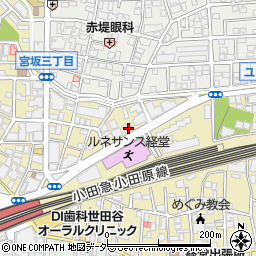東京都世田谷区宮坂3丁目2-12周辺の地図