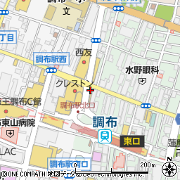 吉野家 調布駅前店周辺の地図