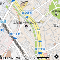 渋谷変電所周辺の地図