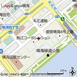東京都中央区晴海4丁目周辺の地図