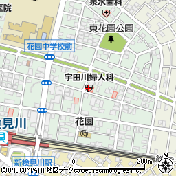 宇田川婦人科周辺の地図