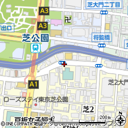 東京グランドホテル北側パーキングメーター周辺の地図