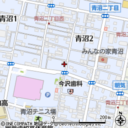 甲府青沼郵便局周辺の地図