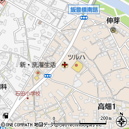 ココス甲府高畑店周辺の地図