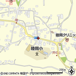 睦岡小学校入口周辺の地図