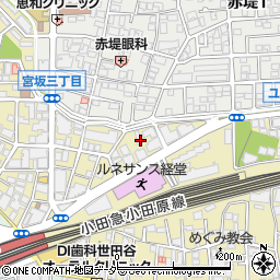 東京都世田谷区宮坂3丁目2-11周辺の地図