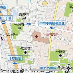 甲府中央郵便局周辺の地図