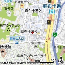 KAPPO R 麻布十番店周辺の地図