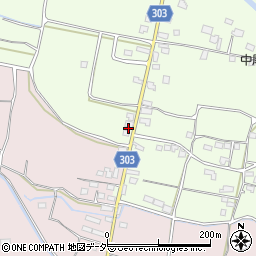 山梨県笛吹市一宮町中尾118周辺の地図