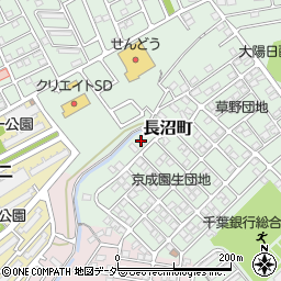 千葉県千葉市稲毛区長沼町293-143周辺の地図