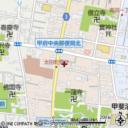 山梨県甲府市太田町4周辺の地図