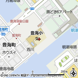 東京都中央区豊海町3周辺の地図