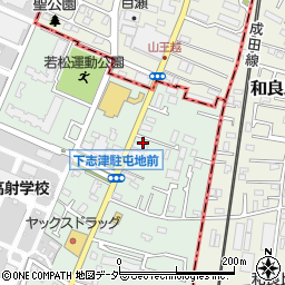 ２４レンタカー　東松戸駅前店周辺の地図