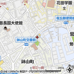 東京都渋谷区鉢山町1周辺の地図