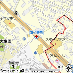 富竹新田周辺の地図