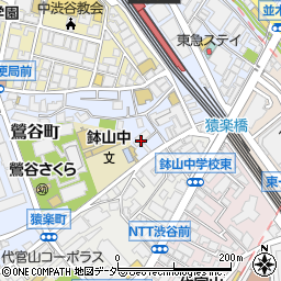 東京都渋谷区鶯谷町8周辺の地図