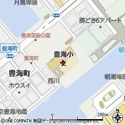 豊海運動公園トイレ周辺の地図