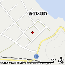 兵庫県美方郡香美町香住区訓谷66-1周辺の地図