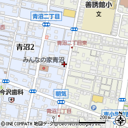 山梨中央銀行青沼支店周辺の地図