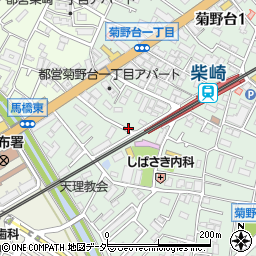 東京都調布市菊野台1丁目月極駐車場周辺の地図